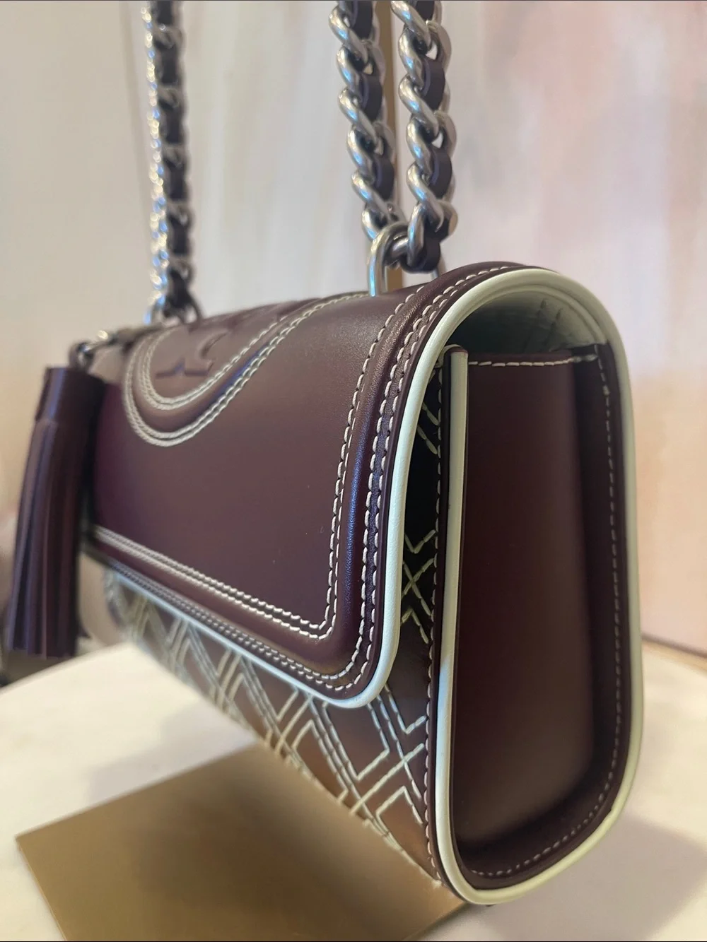 NWOT Tory Burch Quilted Fleming Shoulder Bag